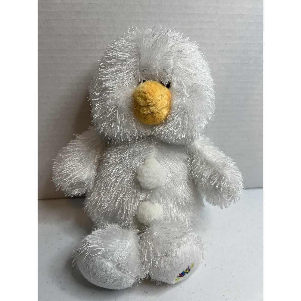 Ganz Webkinz 11" SNOWMAN HM370 Plush‎ Stuffed Animal No Code Shiny White Fur